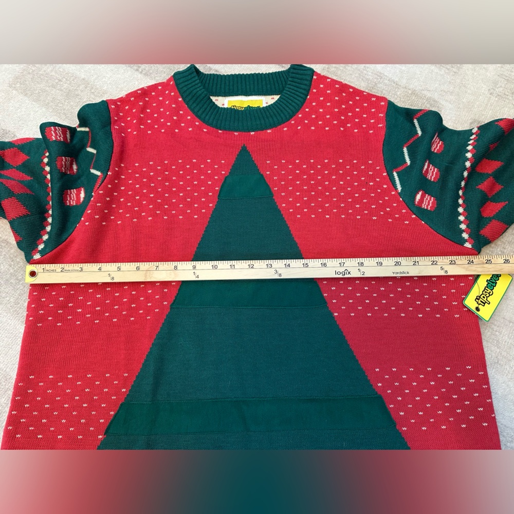 Tipsy Elves Men’s Beer Pong Christmas Tree Ugly Christmas Sweater NWT (Sz XXL) - Picture 8 of 9
